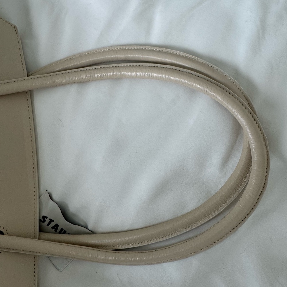 STAUD Cream Leather Shoulder Bag - Picture 8 of 11